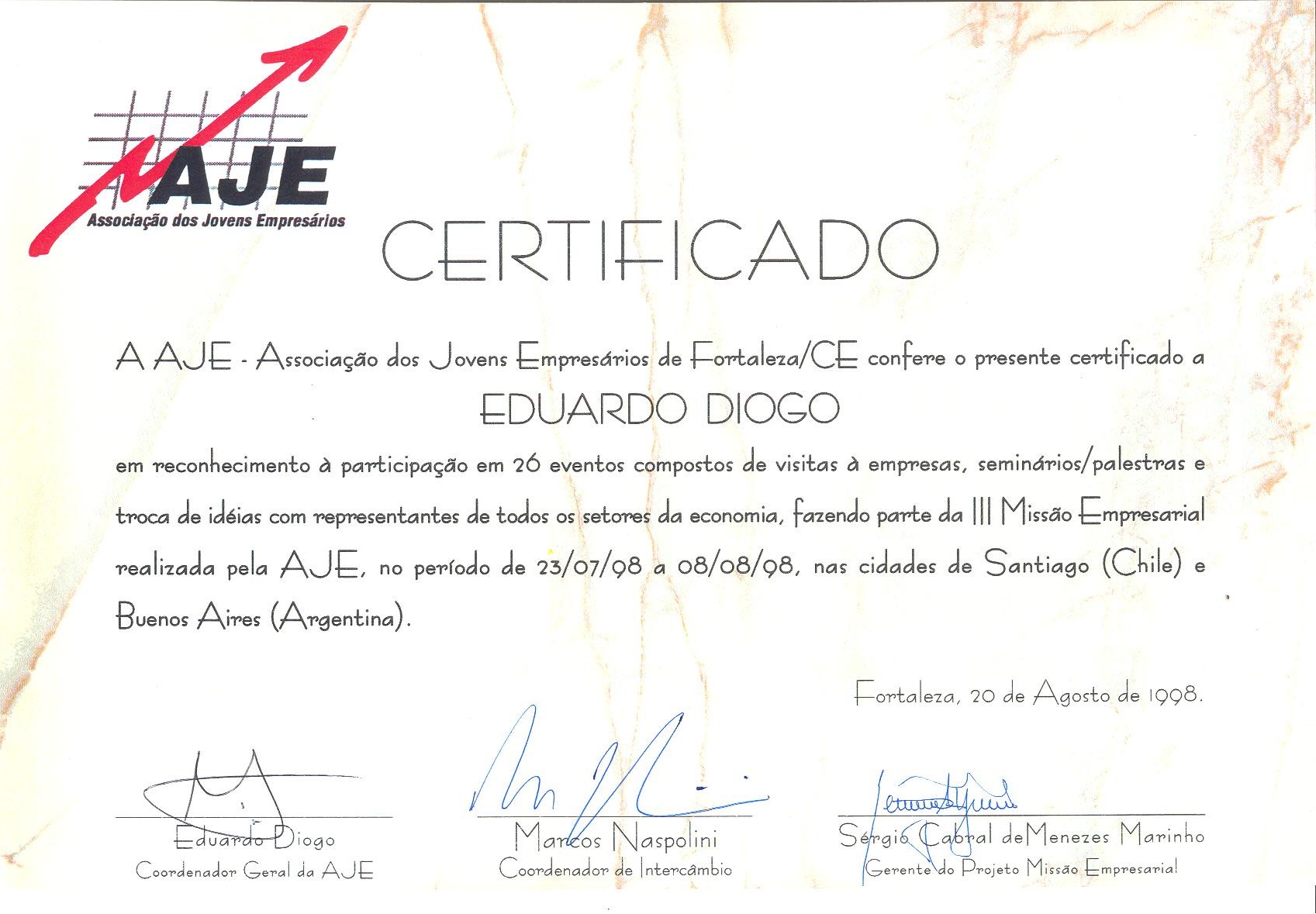 Certificados de Participação de 1998