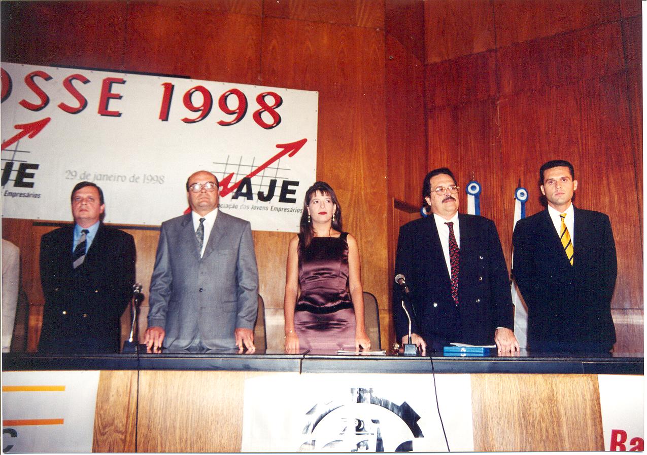 Posse de Eduardo Diogo para a nova Gestão da AJE Fortaleza 1998